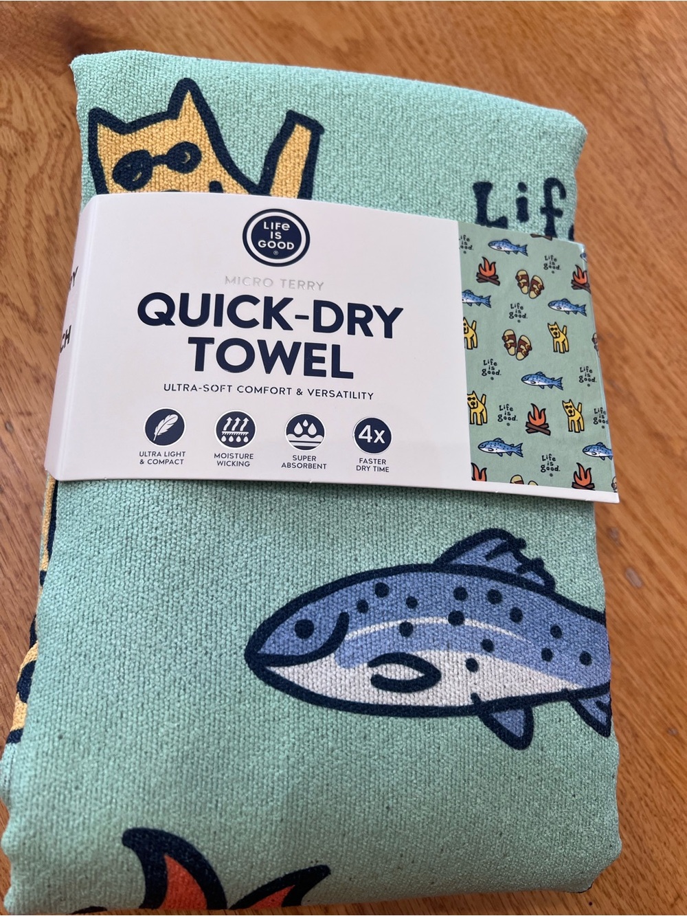 Life is Good Quick Dry Towel